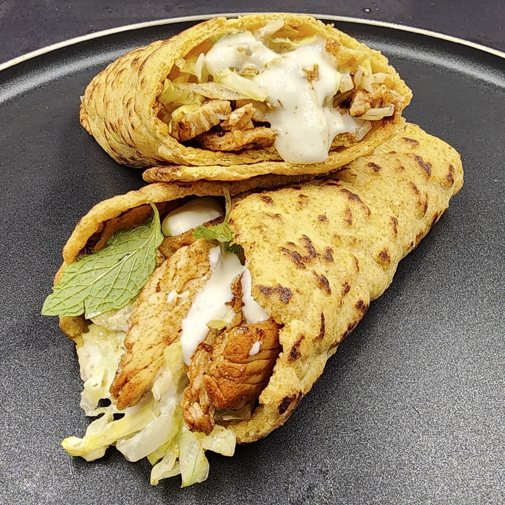 Chicken Shawarma Lupin Bread