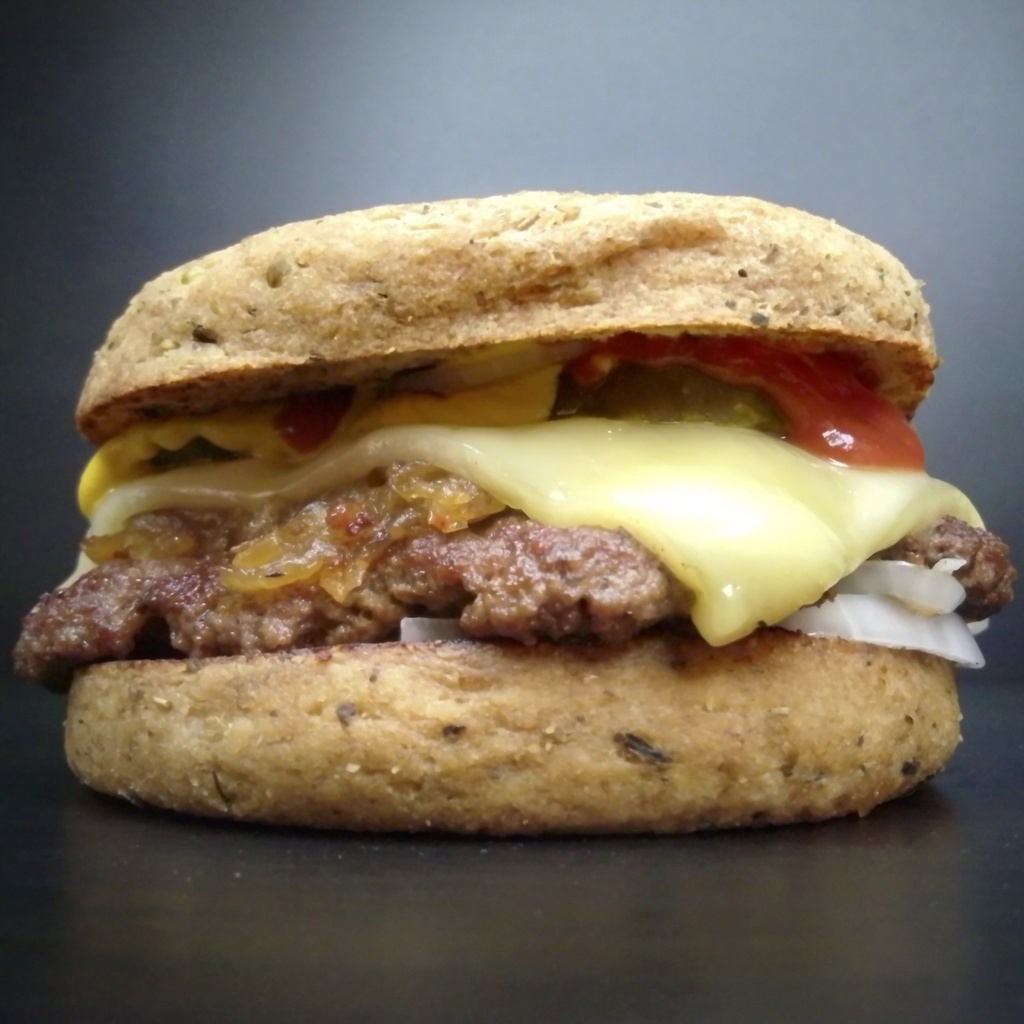 Onion Jam Burger Italian Bun