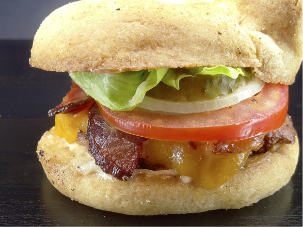 Beef Bacon Burger Plain Bun