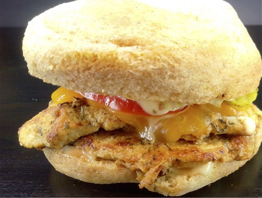 Chicken Malai Plain Bun