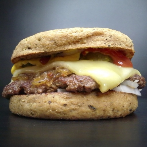 Onion Jam Burger Italian Bun